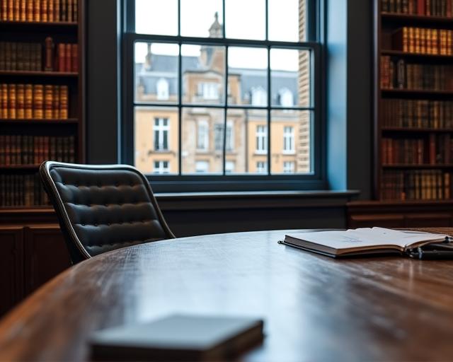 Professional legal office in London representing Logos Scribe's meticulous approach